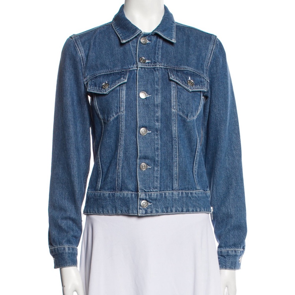 Ganni Denim Jacket Zipper details size 40/M